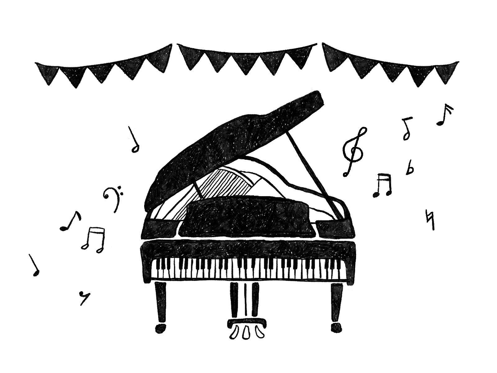 ピアノのイラスト